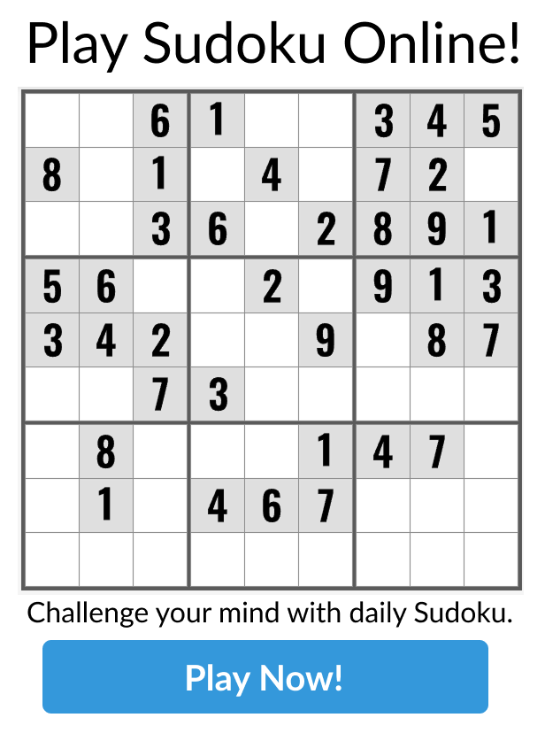 Play Sudoku Online Free